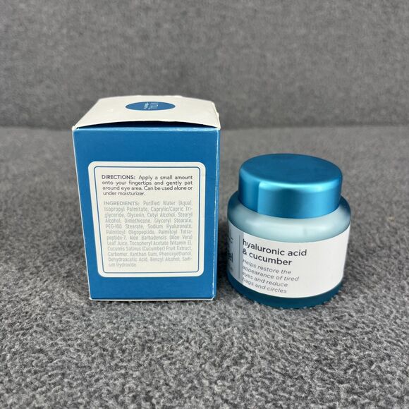 Vital Beauty Cooling Eye Gel Hyaluronic Acid Cucumber for Dark Circles Bags 1 oz - Picture 2 of 12